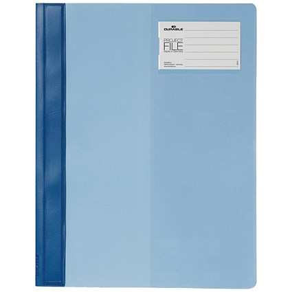 Durable A4 Project File, Blue, Pack of 25