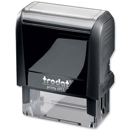 Trodat Printy VC/4911 Self-Inking Custom Stamp - 38x13mm (Up to 4 Lines of Text)