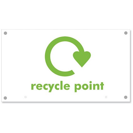 Sseco Recycle Point Board Top Sign Foam PVC for Recycle Hangers 400x225x3mm