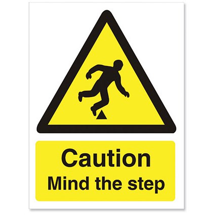 Stewart Superior Caution Mind The Step Sign - 150x200mm