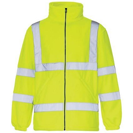 High Visibility Fleece Jacket / Small / Yellow