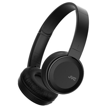 JVC Wireless Headphones On Ear Bluetooth 10m Range Micro USB Black HA-S30BT-B-E