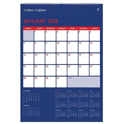 Collins 2018 Full View Calendar