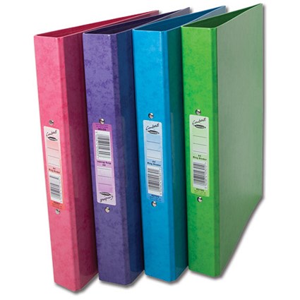 Concord Contrast Ring Binder / A4 / 25mm Capacity / Assorted / Pack of 10