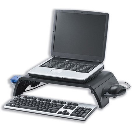 Monitor Stand for Laptops with 15-17 inch Screens, Collapsible Platform, W380xD305
