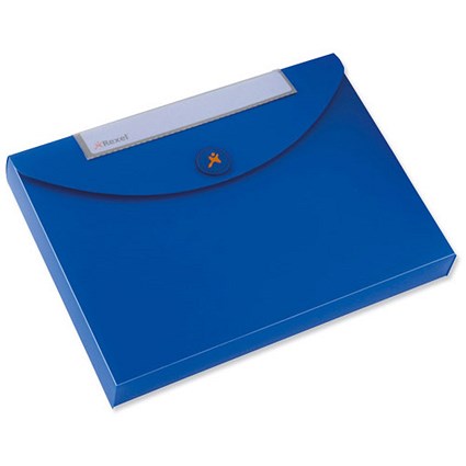 Rexel A4 Optima Job Box / Plastic / 40mm Capacity / Blue