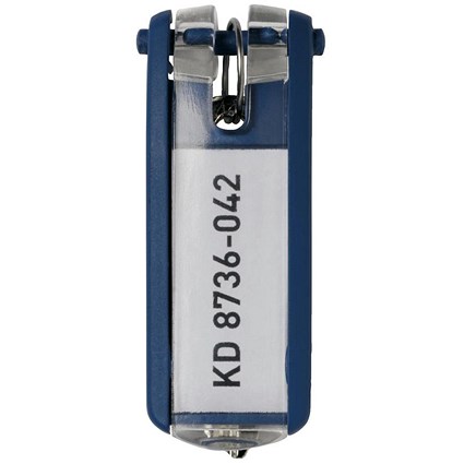 Durable Key Clip D Blue Ref 1957-07 [Pack 6]