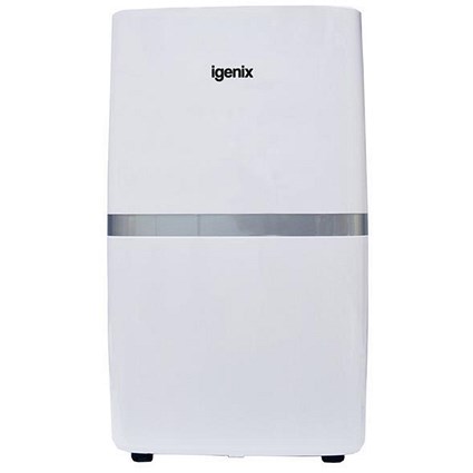 Igenix Dehumidifier 5.5 Litre Tank Extracts 20 Litres Daily Up to 24 hours Programmable Timer LCD Display White