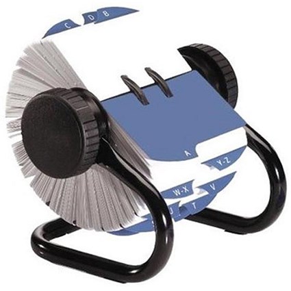 Rolodex Classic 500 Rotary File Metal Open with 500 57x102mm Cards - Black
