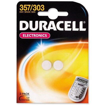 Duracell Battery Silver Oxide for Calculator or Pager / 1.5V / Pack of 2