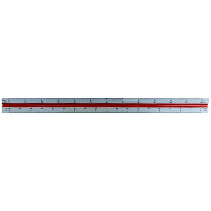 Rotring Triangular Reduction Scale Ruler, 4 Architect from 1-100 to 1-500