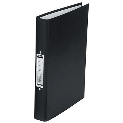 Concord Classic Ring Binder, A4, 2 O-Ring, 25mm Capacity, Black, Pack of 10