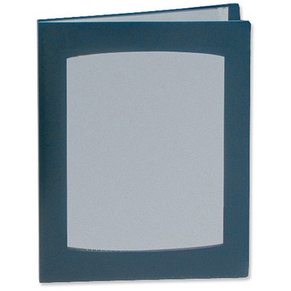 Rexel Clearview Display Book, A4, 24 Pockets, Blue
