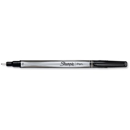 Sharpie Fineliner Pen / Ultrafine / 0.4mm Line / Black / Pack of 12