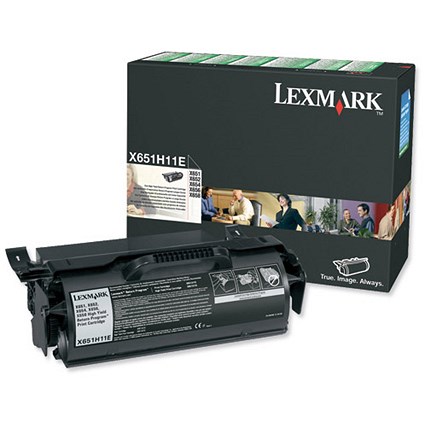 Lexmark X651H11E High Yield Black Laser Toner Cartridge