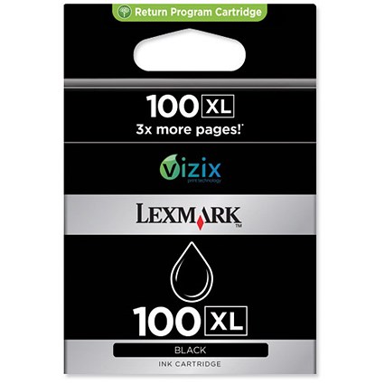 Lexmark 100XL High Yield Black Inkjet Cartridge