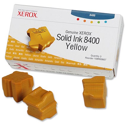 Xerox Phaser 8400 Yellow Solid Ink Sticks (Pack of 3)
