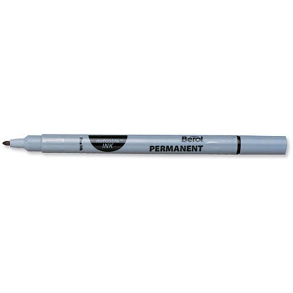 Berol Autoseal Permanent Marker / Fine / Black / Pack of 12