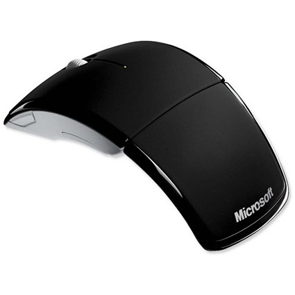 Microsoft Arc Mouse Folding Scrolling Wireless Bluetooth 2.4GHz 4-Button Black