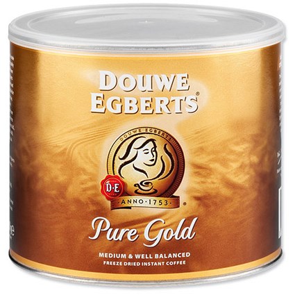 Douwe Egberts Pure Gold Instant Coffee - 500g Tin