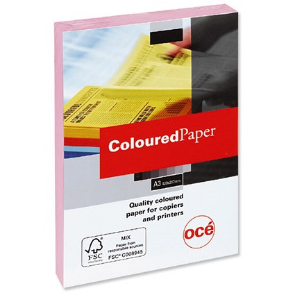 Canon A3 Multifunctional Coloured Paper - Pink - 80gsm - Ream (500 Sheets)
