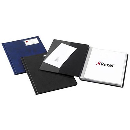 Rexel Nyrex Slimview Display Book / 36 Pockets / A4 / Black