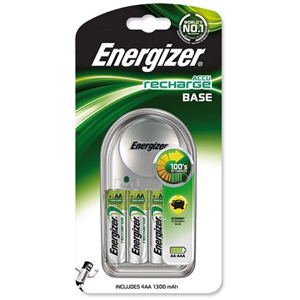 Energizer Value Battery Charger for AA, AAA - Includes 4xAA 1300mAh Batteries