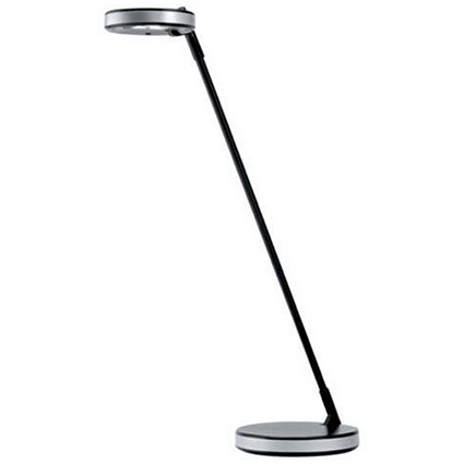 Unilux Disc LED Desk Lamp - Black and Metal Grey