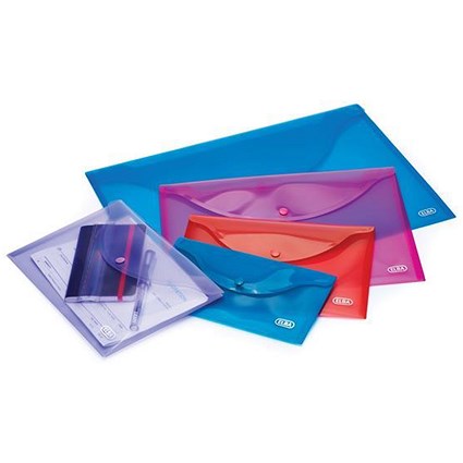 Elba DL Snap Plastic Wallets / Assorted / Pack of 5