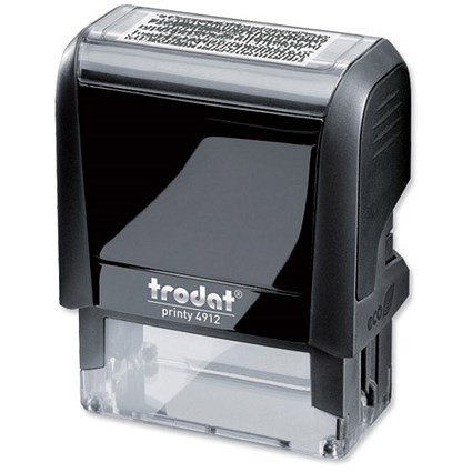 Trodat Self-inking Identity Protection Stamp - Blacks Out Text