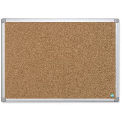 Bi-Office Earth-it Notice Board / Cork / Aluminium Frame / W1200xH900mm