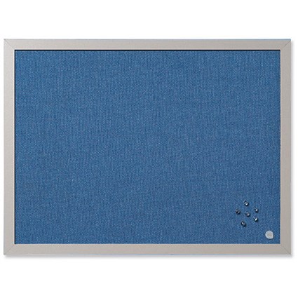 BiSilque Notice Board / Framed / W600xH450 / Bluebell