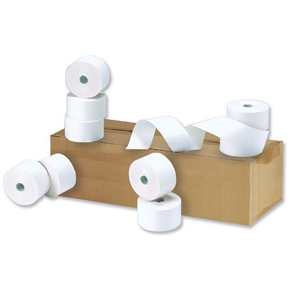 NCR Paper Rolls, WxDxCore: 57x44x12.7mm, 1-Ply, Pack of 20