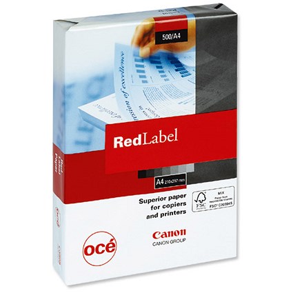 Canon A4 Red Label Card - White - 160gsm - Ream (250 Sheets)