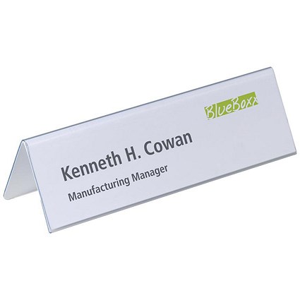 Durable Inserts for Duraprint Table Place Name Holders, 61x210mm, Pack of 20