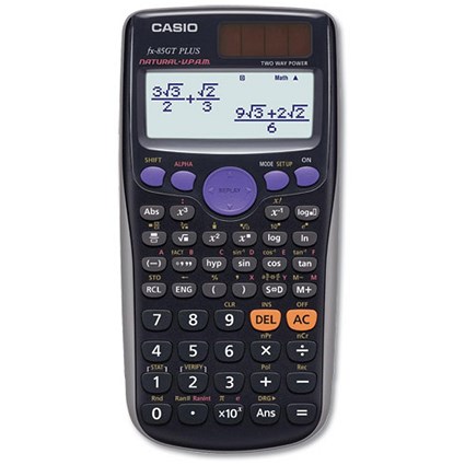 Casio Scientific Calculator Natural / 260 Functions / Black