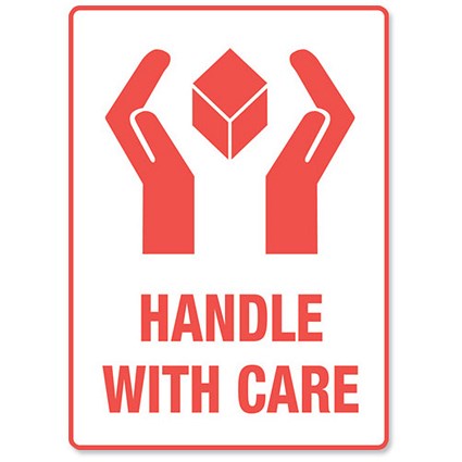 "Handle With Care" Parcel Labels - 500 Labels