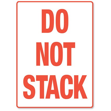 "Do Not Stack"" Parcel Labels - 500 Labels