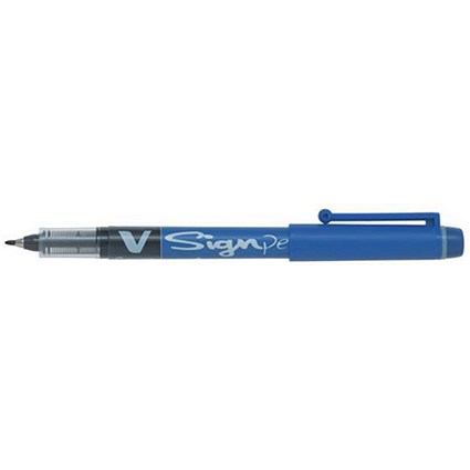 Pilot Sign Pen Liquid Ink Soft Medium / Blue / Pack of 12