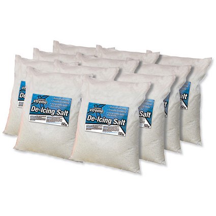 White De-icing Salt Bag / 25kg / Pack of 40