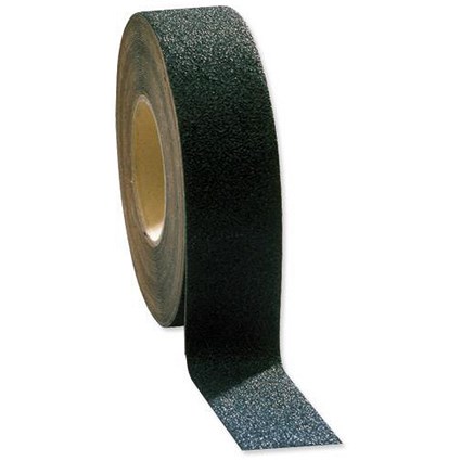 COBA Grip-Foot Tape Anti-slip Grit Surface Hard-wearing W152mmxL18.3m Black Mat Ref GF010004