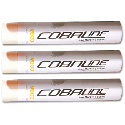 Cobaline Marking Spray CFC-free Fast-dry 750ml White Ref QLL00013P [Pack 6]