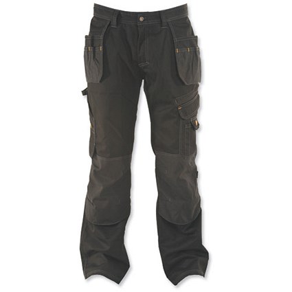 Dewalt Pro-Tradesman Trousers / Waist: 32in, Leg: 31in / Black