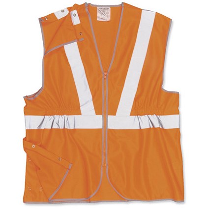 Portwest High Visibility Railtrack Waistcoat Vest / Large / Orange