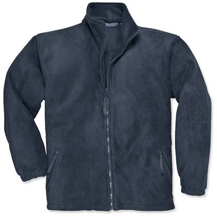 Portwest Heavy Fleece Jacket with Zipped Pockets / Large / Navy