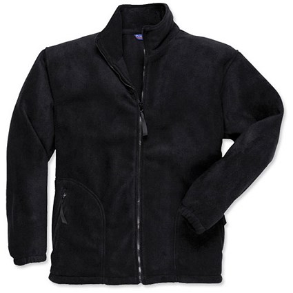 Portwest Heavy Fleece Jacket with Zipped Pockets / Medium / Black