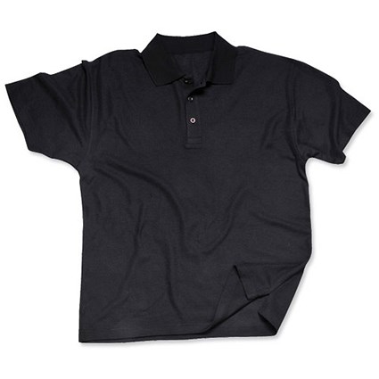 Portwest Polo Shirt / Black / Large