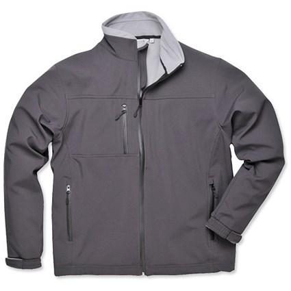 Portwest Soft Shell Jacket / Water-resistant / Black / Medium