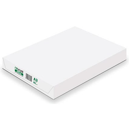 Revive A3 Multifunctional Recycled Copier Paper - White - 80gsm - Ream (500 Sheets)