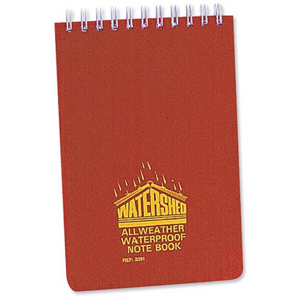 Chartwell Watershed Waterproof Book / 101x156mm / Wirebound & Ruled / 50 Leaf